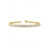 REGINA | 10.51 Ct Round Diamond Tennis Bracelet in 14K Yellow Gold