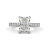 Hidden Halo Radiant 4.78ct 14K WHITE GOLD