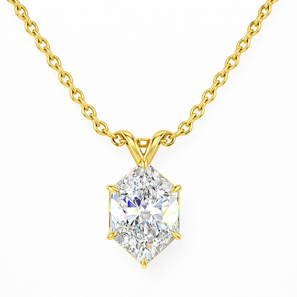 rounelle | 2.07 ct antique marquise solitaire pendant in 14k yellow gold