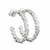 SELENE | 3.28 Ct C-Hoop Diamond Earrings in 14K Yellow Gold - Lab Grown Diamond