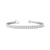 VAPOR | 14.86 Ct Oval Diamond Tennis Bracelet in 14K White - Lab Grown Diamonds