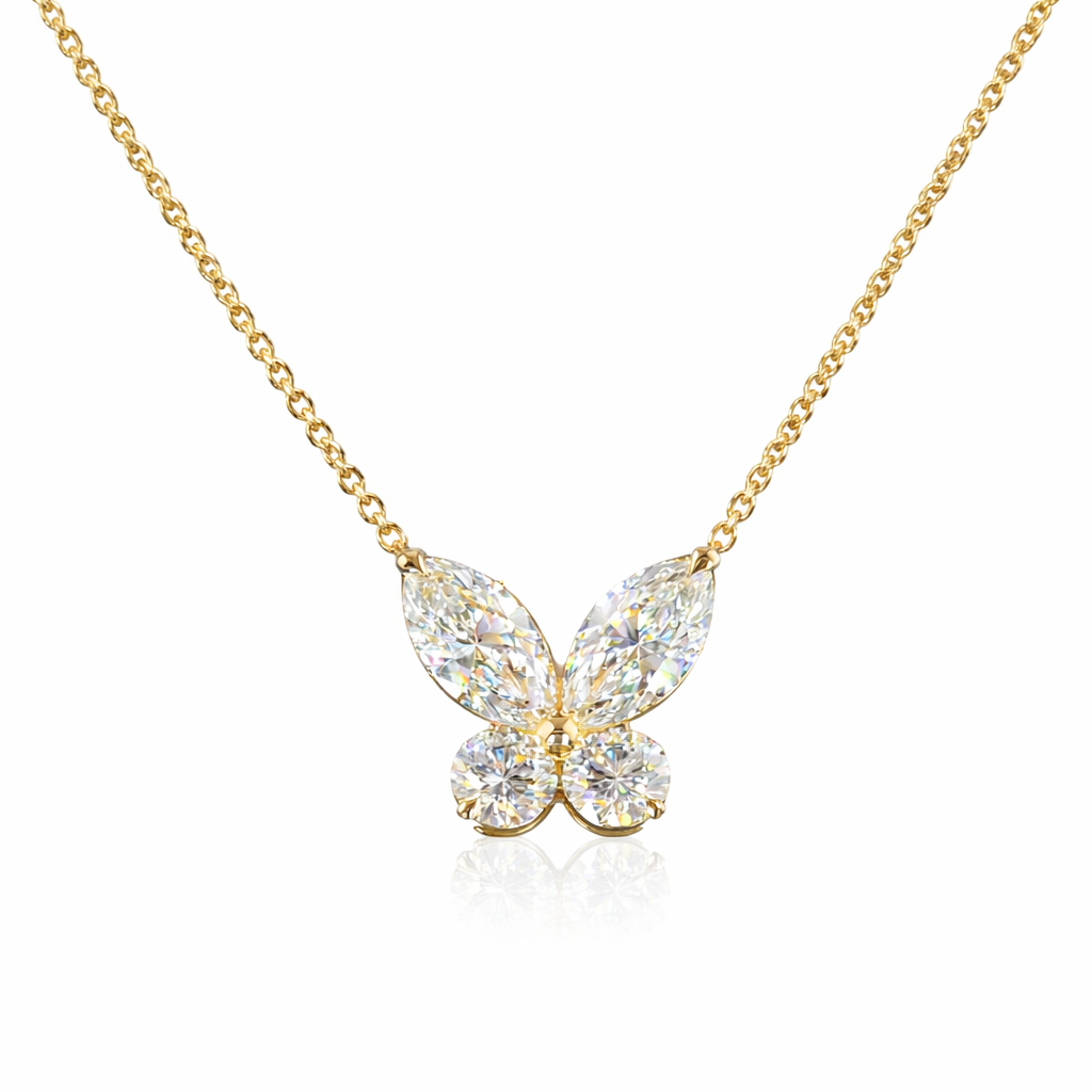 SOLARA 2.05 Ct Marquise Special Pendant 14K Yellow Gold