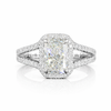 SOLSTICE | 2.54 Radiant Diamond Split Shank Ring in 14K Yellow Gold - Lab Grown Diamond