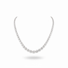 SOVEREIGN | 20.87 Ct Oval Diamond Riviera Necklace in 14K Yellow Gold