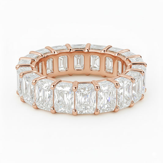 STARLIGHT | 7.84 Carat Radiant Ring In 18K Rose Gold - Lab Grown Diamond