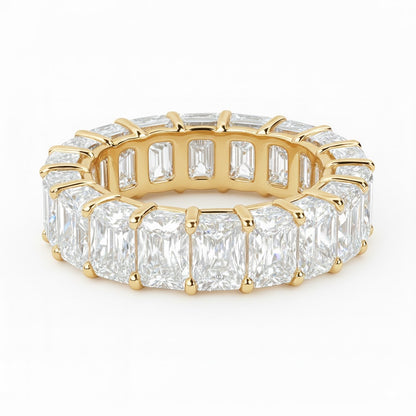 STARLIGHT | 7.84 Carat Radiant Ring In 18K Yellow Gold - Lab Grown Diamond