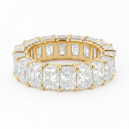 STARLIGHT | 7.84 Carat Radiant Ring In 18K Yellow Gold - Lab Grown Diamond