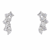 VALERISSE ROYALE | 6.03 Ct Marquise Shape Crawler Earring in 14K WHITE GOLD - Lab Grown Diamond