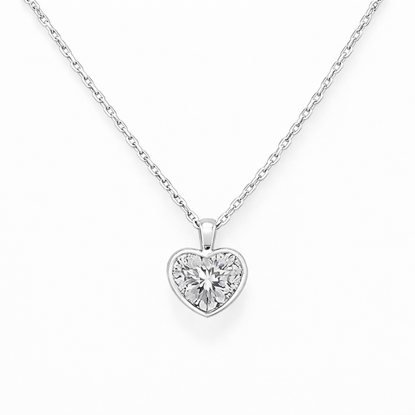 VERADIA | 5.05 Ct Heart Shape Cut Solitaire Pendant in 18K Yellow Gold - Lab Grown Diamond