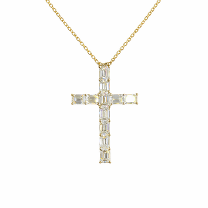 VERONA EMBLEM 2.17 Ct Emerald Symbol Pendant 14K Yellow Gold