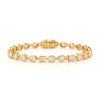 Eternal Gleam Mixed Shape Bracelet | Total 7.11CT Natural | 14K Yellow Gold