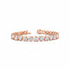 HEART | 14.36 Ct Heart Shape Tennis Bracelet in 14K Yellow - Lab Grown Diamond
